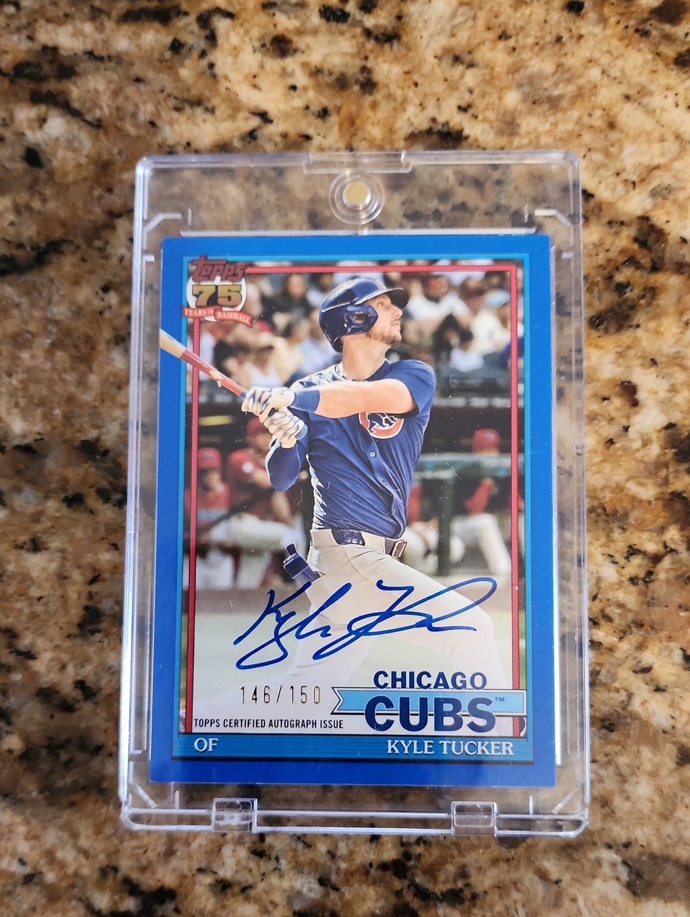 Topps Blue Chicago Cubs Kyle Tucker Autograph Card
